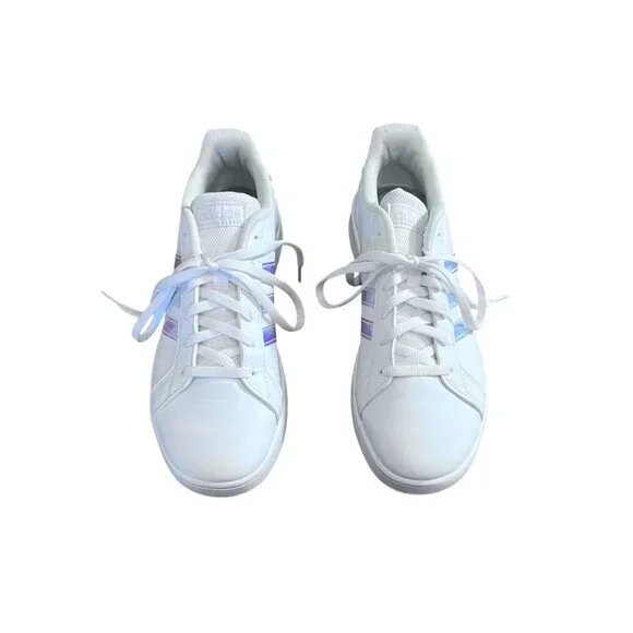 Adidas Women's White Sneakers Size 5 - Picture 2 of 6